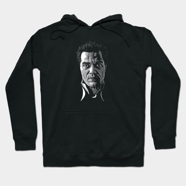 Michael Shannon greyscale Hoodie by @johnnehill